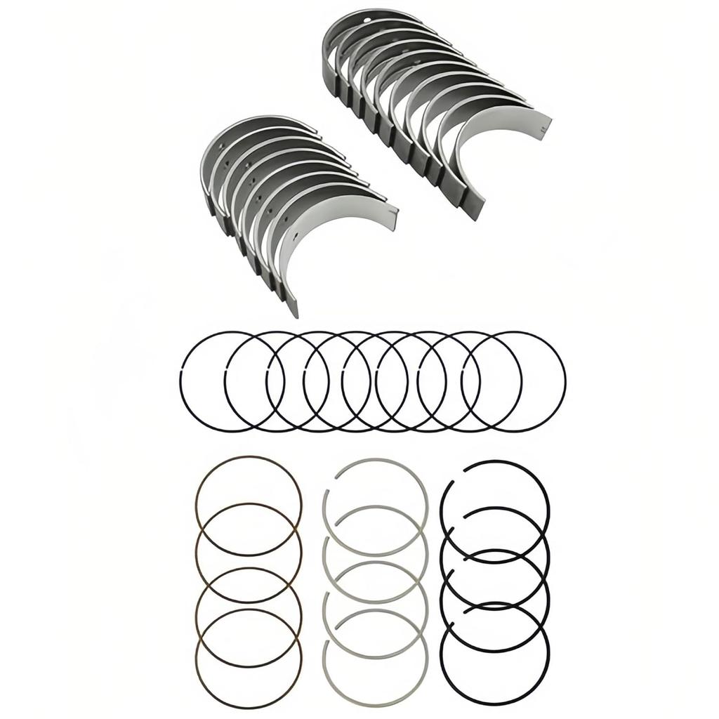 STD Main Rod Bearing Set & Piston Rings Fits for Toyota Camry Matrix Corolla RAV4 Scion TC XB 2.4 L 2007-2010, Crankshaft Main & Connecting Rod