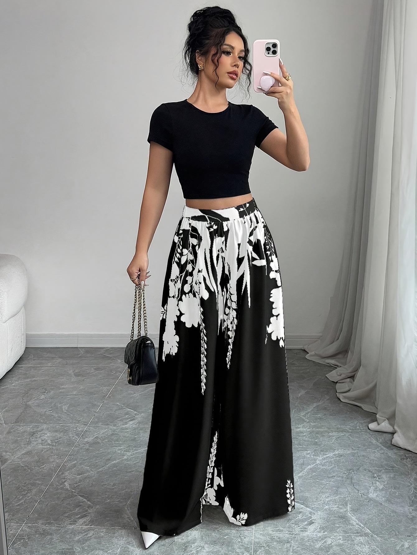 

Женские повседневные брюки с принтом, свободного кроя, пляжный/отпускной стиль 3LX