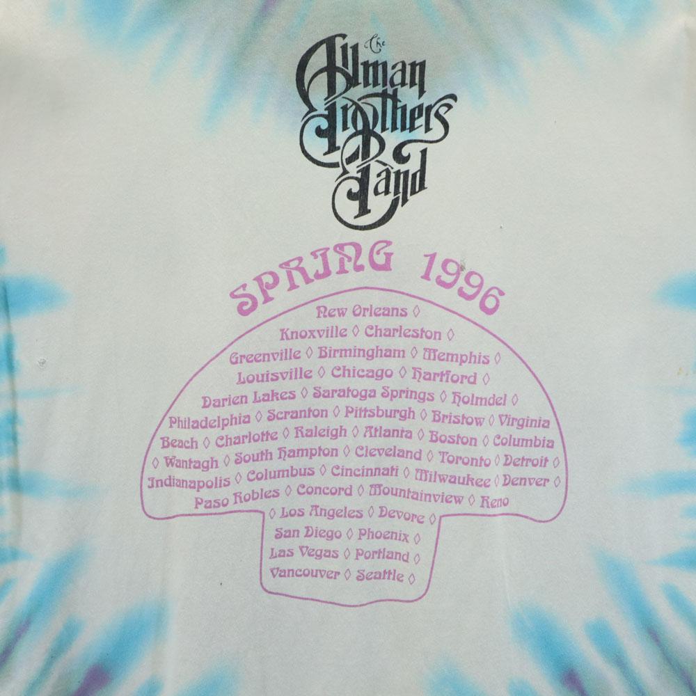 ONEITA 90s Made in USA Tie-dye Pattern Short sleeve The Allman Brothers Band T-shirt Men's Used