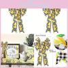 Creative Summer Lemon Black And White Checkered Bow For Diy Crafting Decor Projects