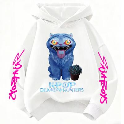 Hoodie KPop Devil Hunter Pattern Children's Sweatshirt Warm Girls' Hoodie Pullover 2025 Fashion Sudadera Printed Top