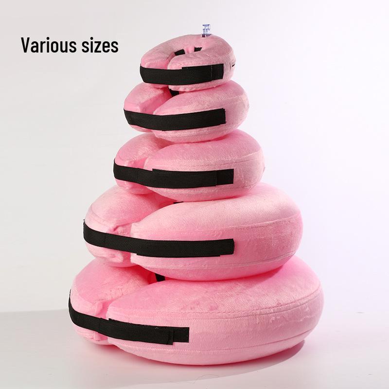 Elizabethan Inflatable Pet Collar: Anti-Bite, Anti-Lick Grooming Protection for Dogs & Cats