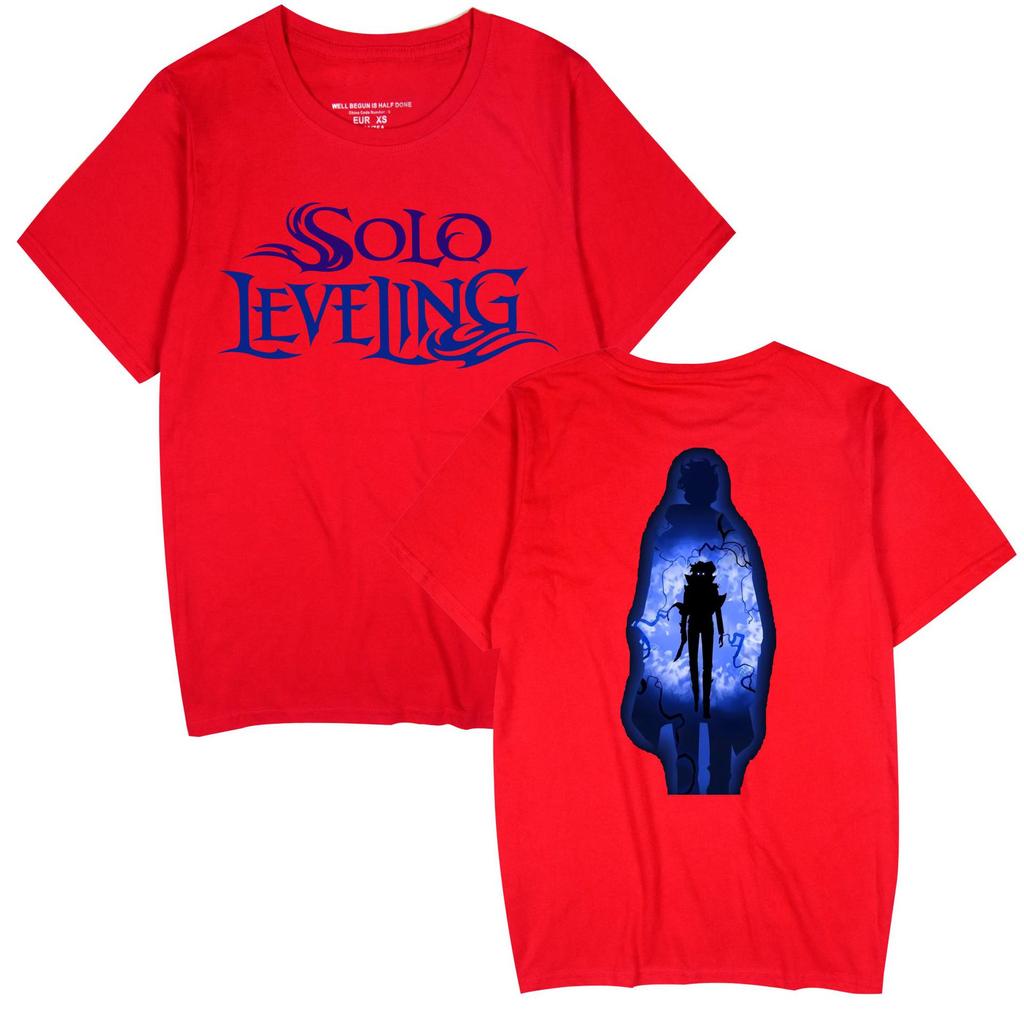 Popular Anime 'Solo Leveling' Unisex Casual Short Sleeve T-shirt for Couples