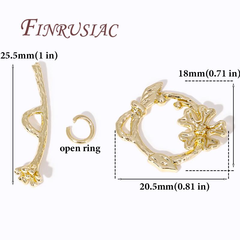 Multi Styles Toggle Clasp For Necklace 18K Gold Plated OT Toggle Clasp For Jewelry Making Findings DIY Bracelets Accessories