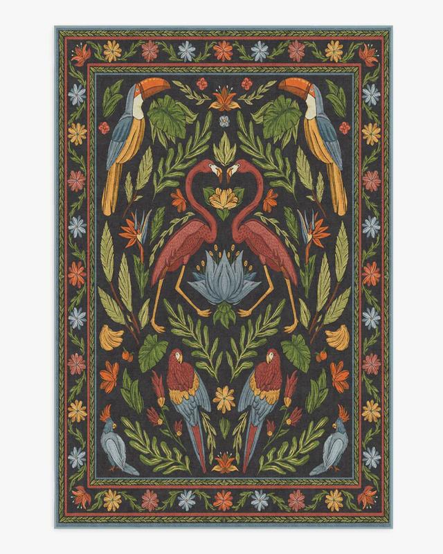 American Retro Symmetrical Living Room Large Carpet Creative Animal Pattern Bedroom Bedside Rugs Easy Care Decorative Home Rug