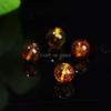 natural flower amber round beads