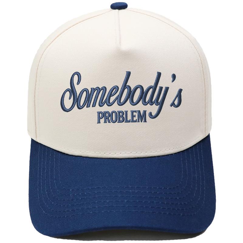 Somebody's PROBLEM fun embroidery color matching truck driver hat men's and women's sunshade dad hat