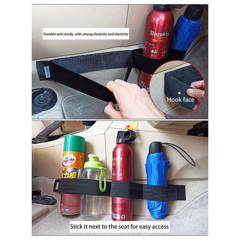 4/5/6/7/80Cm Car Trunk Organizer Firm Magic Tape Cars Stowing Tidying Fixed Belt Auto Tool Fire Extinguisher Storage