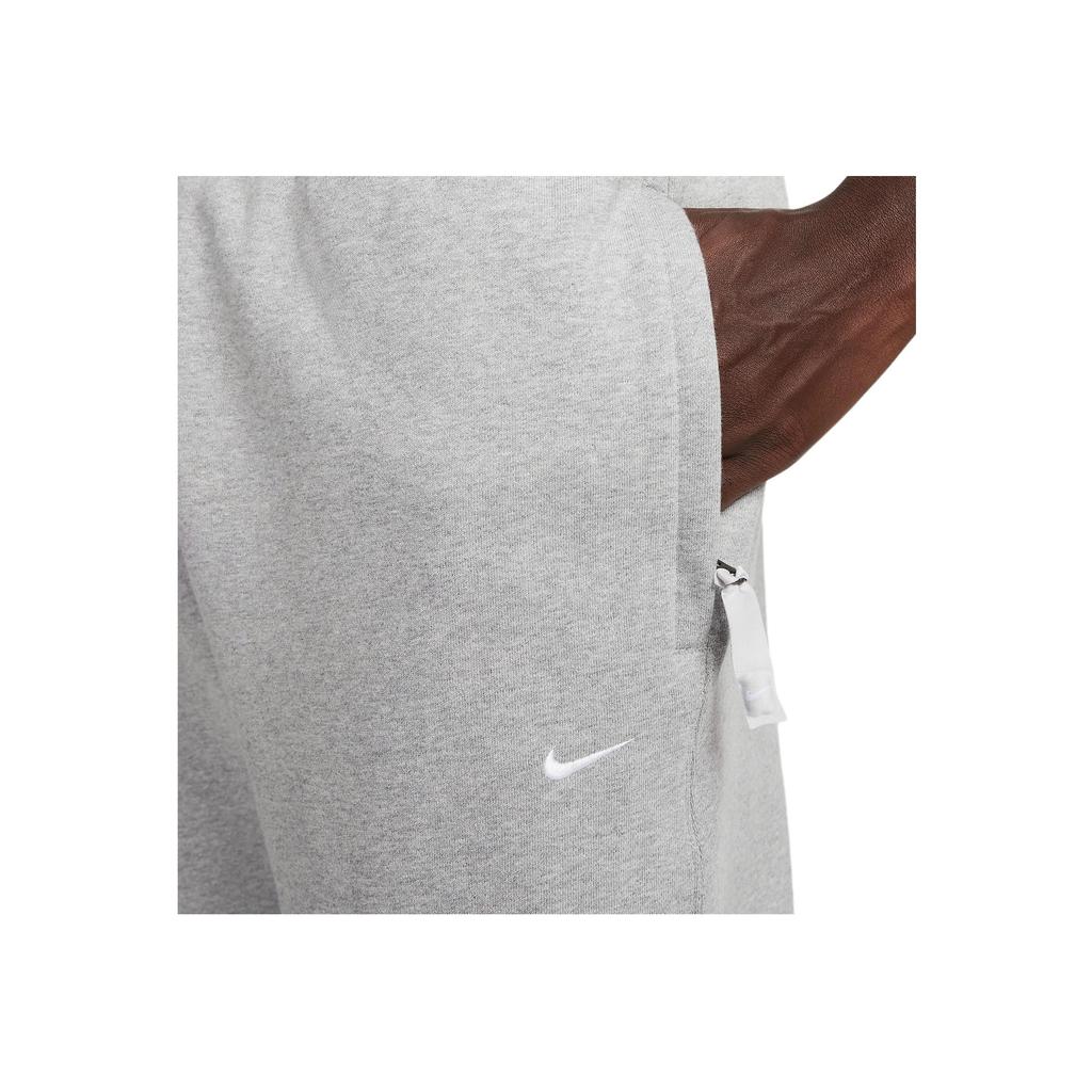 Nike Solo Swoosh Fleece Pants Dark Grey Heather/White Men Bottoms DX1364-063