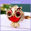 Adorable Crystal Owl Keychain Fashionable Keyring For Women Unique Gift Accessory