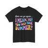 Zurück zur Schule Hier geht es wieder los Ich meine Hallo Wie war dein Sommer T-Shirt
