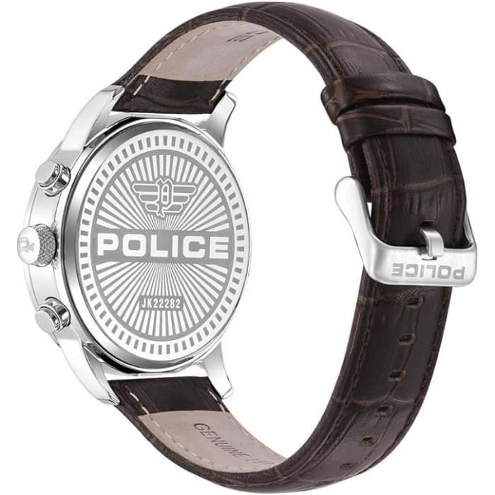 Montre Quartz Homme - POLICE - Raho PEWJK2228201 - Blanc - Marron - Sport - Fitness