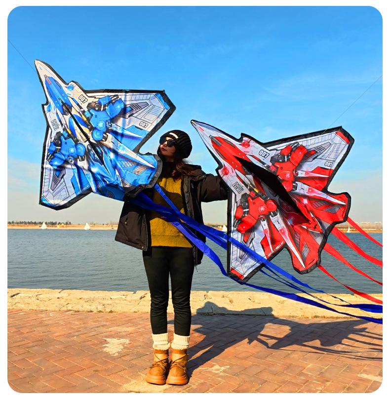 Weifang Children's Vortex Raider Kite: Easy-to-Fly Jet Rocket for Outdoor Fun