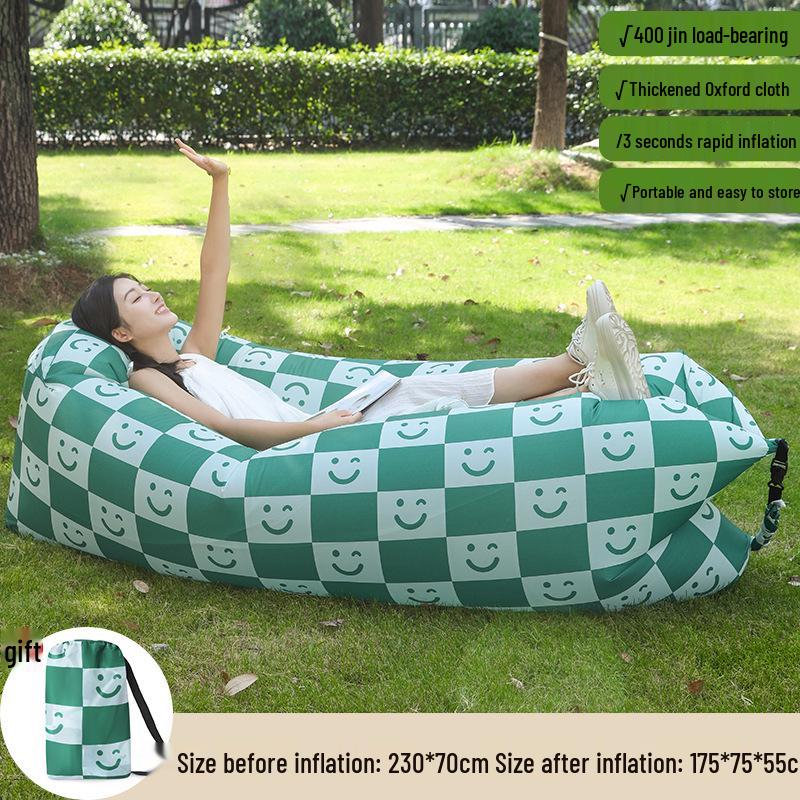 Festival Inflatable Sofa & Roll-Up Table for Outdoor Picnics