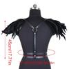 Body Harness Feathers Hollow Out Tops Epaulette Shoulder Wing Punk Goth Raves Festival Burning Man Costumes for Womens
