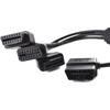 OBD2 Splitter Cable,OBD-II Extension Cable,1 Male To 3 Female Car Diagnostic Extender Cord Adapter,16 Pin Right Angle,1.6ft/50cm