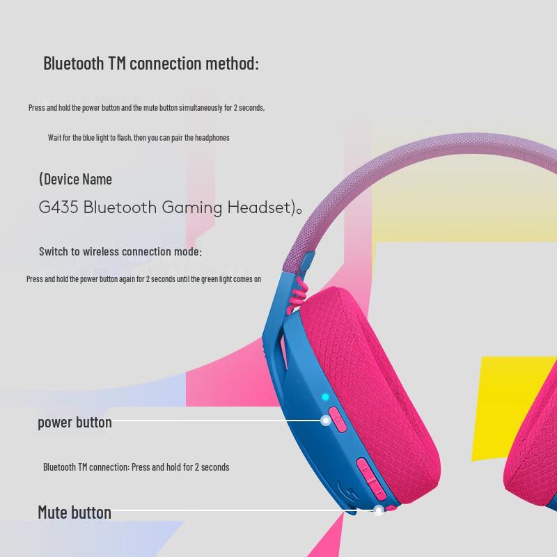 Logitech G435 Lightspeed Wireless Gaming Headset