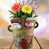 12.5x12x9cm Flower Arrangement Picasso Style Resin Flower Pot Home Decor Abstract Human Face Design Artistic Home Decor Luxury 1PC