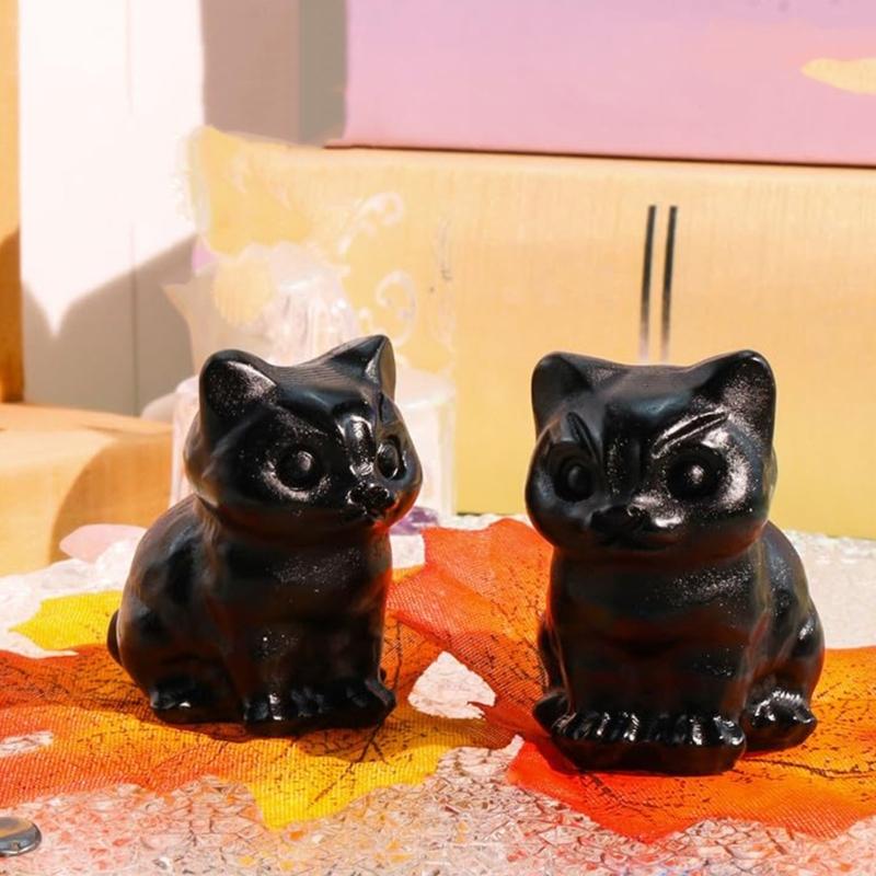 Cats Decors Crystal Cats Figurines Cats Lover Gift Lucky Cats Statue Loss of Cats Sympathy Gift Desktop Decorations