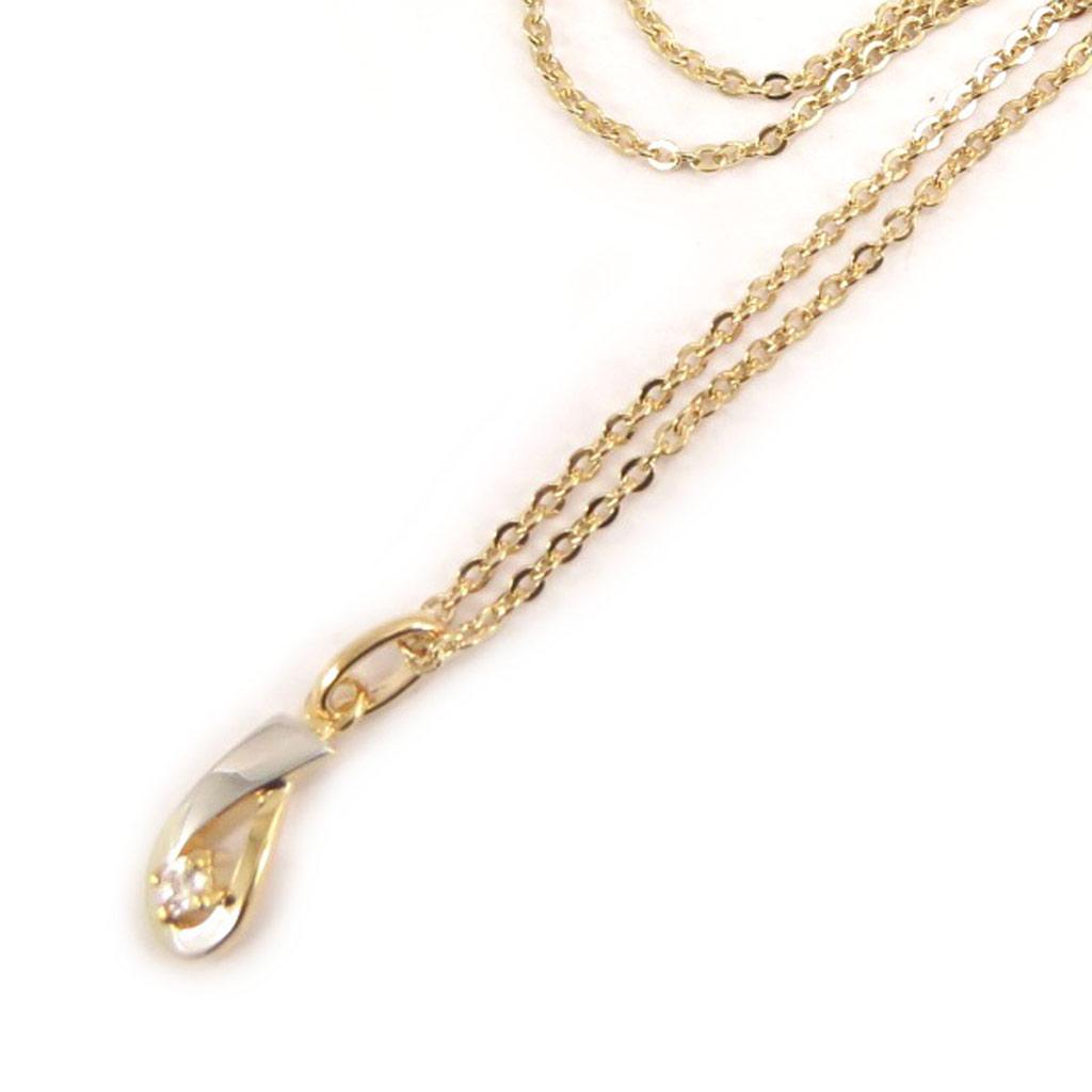 Altesse [L0686] - 2-tone 'Câlin' Gold Plated Necklace