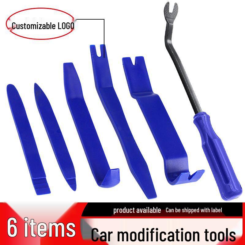 Car Audio & Interior Trim Removal Tool Set - 5 Plastic Pry Bars & 6 Clip Removal Screwdrivers