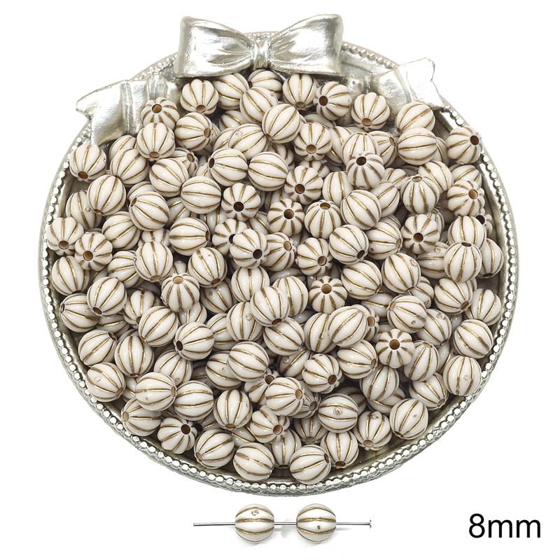 

Акриловые бусины Барокко Ретро Золотые в форме цветка Плоские круглые бусины для изготовления ювелирных изделий DIY браслеты ожерелье 8mm 50pcs