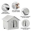 1Pc Aluminum Film Dog Oxford Cloth Warm Pet Air-conditioned House Convenient Cat Summer/Winnter Closed Pet Nest Large Space