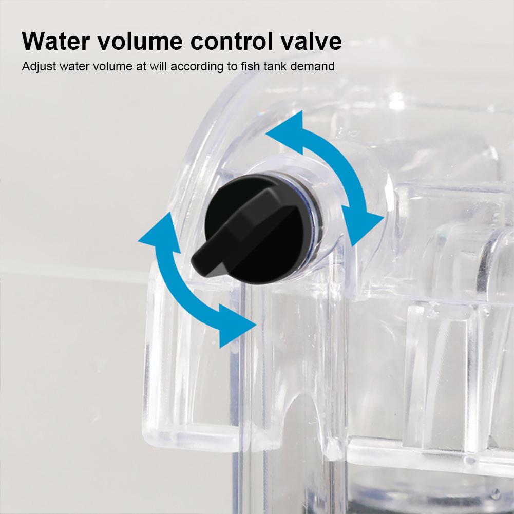 External Fish Tank Filter, External Hanging Aquarium Filter Thin Aquarium External Type Hanging Water Pump Fish Tank Filter