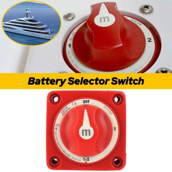 6007 M-Series Dual Battery Selector Switch 4Position Boat Marine 32V Boat Switch