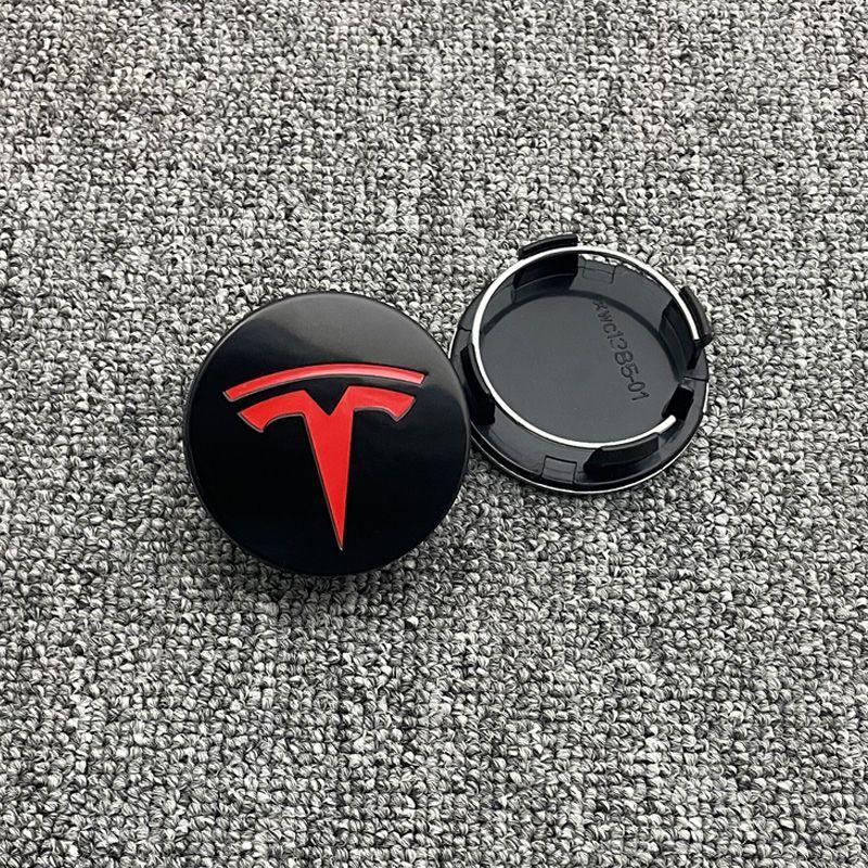 

4Pcs Car Wheel Hub Cover Rim Center Cap Decoration Accessories For Tesla Model 3 S X Y Cybertruck Roadster