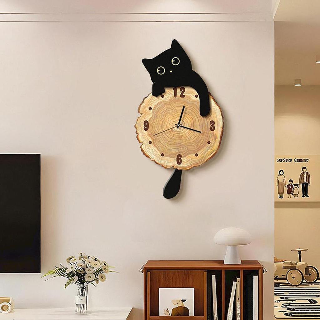 Clock Silent Housewarming Gift Hanging Easy To Assemble Ornament Modern for Household Kitchen Indoor