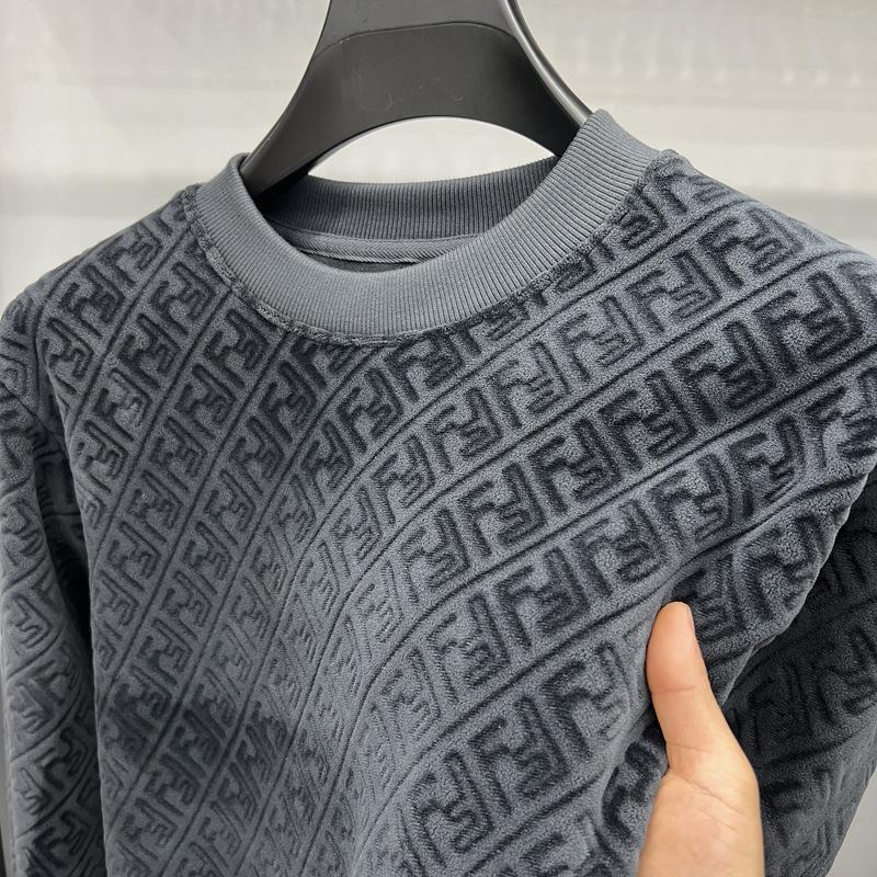 

Мужской теплый вязаный свитер с капюшоном, круглым вырезом и длинным рукавом, с жаккардовым узором XXXL темно-серого