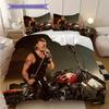Johnny Hallyday Beyond Rock bedding, duvet cover, pillowcase, home decoration, birthday gift (1 * duvet cover+2 * pillowcase, coreless)
