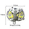 Western Cowboy Zinc Alloy Saddle Belt Buckle - Large, Fashionable, Smooth, Unique Design