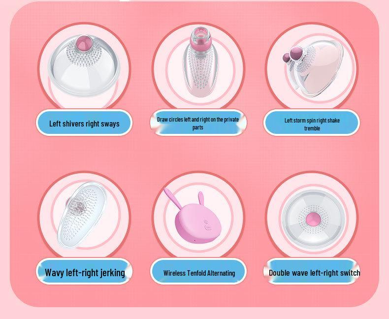 Wireless Erotic Nipple Stimulator & Breast Massager Vibrator