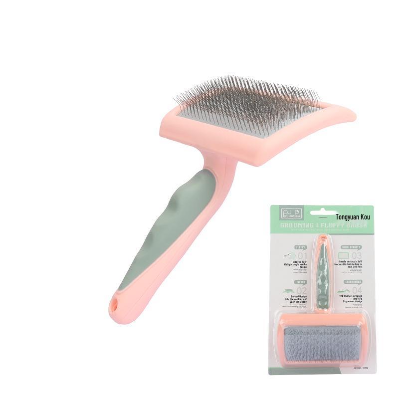 Pet Grooming Needle Comb for Cats & Dogs - Detangling, Deshedding, and Hair Removal Tool