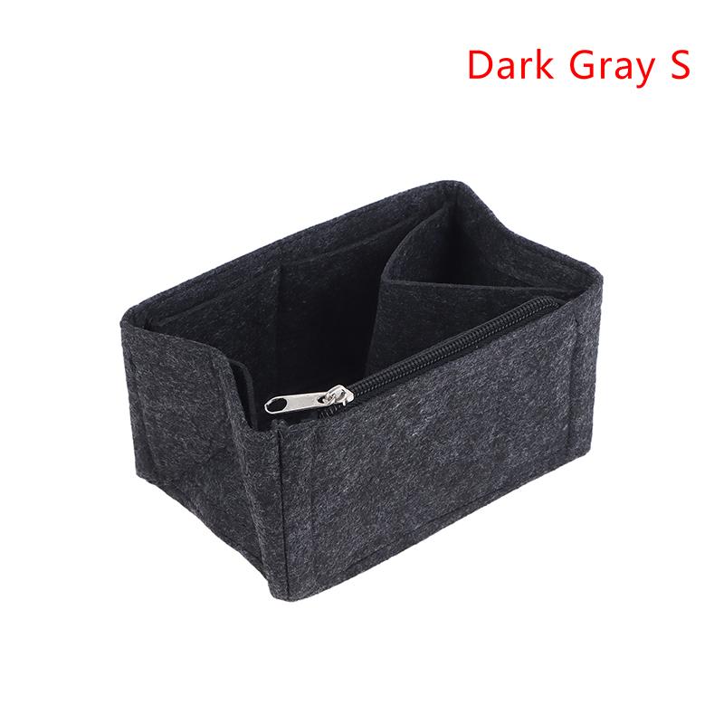 Felt Purse Organizer With Compartments Padded Cosmetic Bag Portable Handbag Removable Organizer Liner Women Suitable For Travel