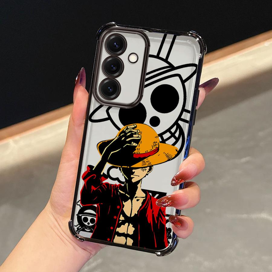 Case for Samsung Galaxy A33 A26 A35 A36 A21s A16 A24 A15 A25 A52 A55 A13 Soft Phone Cover One Piece Zoro Luffy
