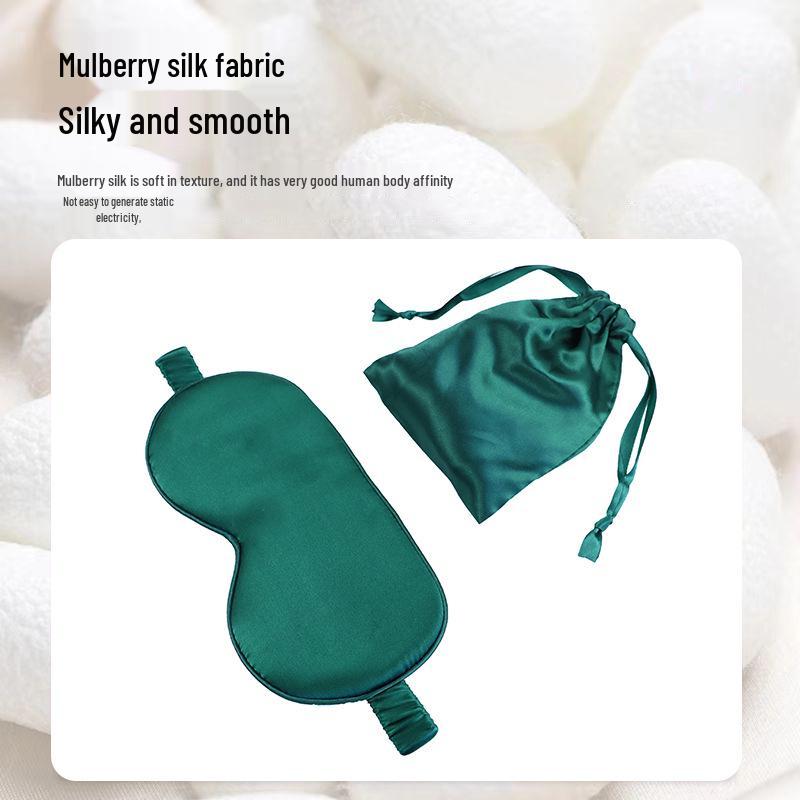 Hedvábná oční maska 16 momme s úložným sáčkem na spaní