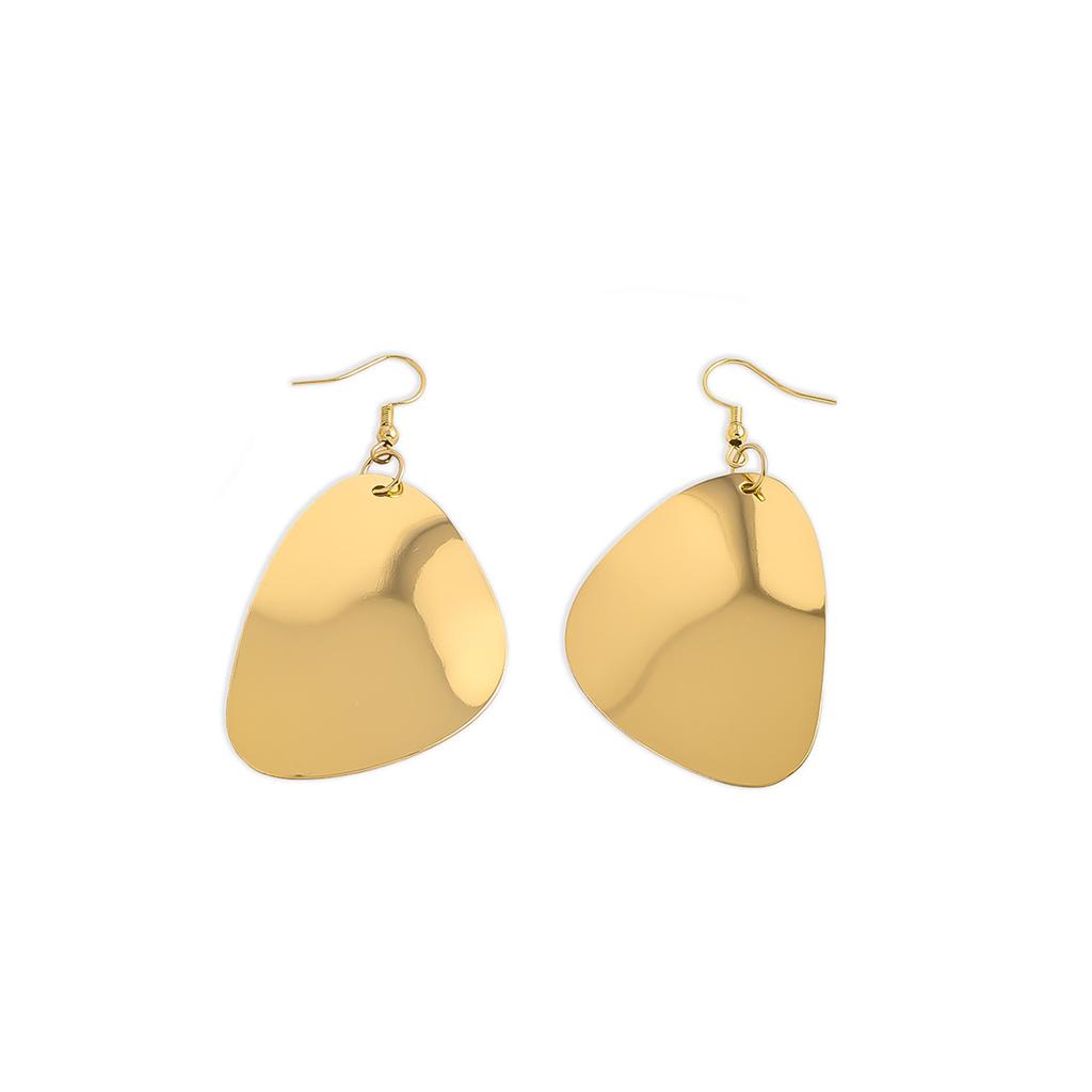 European and American Open Collar Fashion Metal Exaggerated Necklace Earrings Set Women's Jewelry