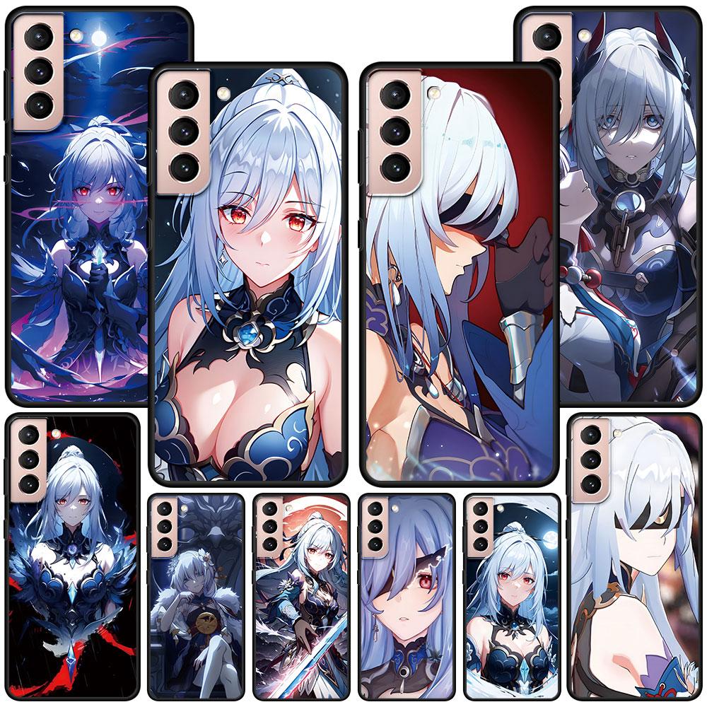 

Jingliu Honkai Star Rail Case for Samsung Galaxy S23 S22 Ultra S21 S20 FE S9 S10e S10 Lite S8 Plus Soft Black TPU Phone Cover