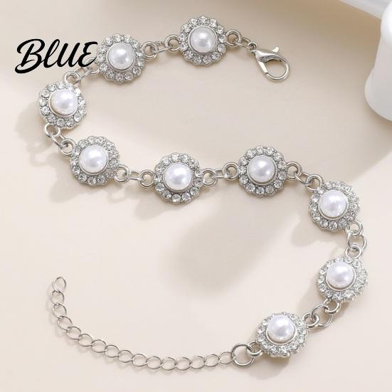 Mixed Match Jewelry Set 3Pcs/Set Women Rhinestones Inlaid Imitation Pearls