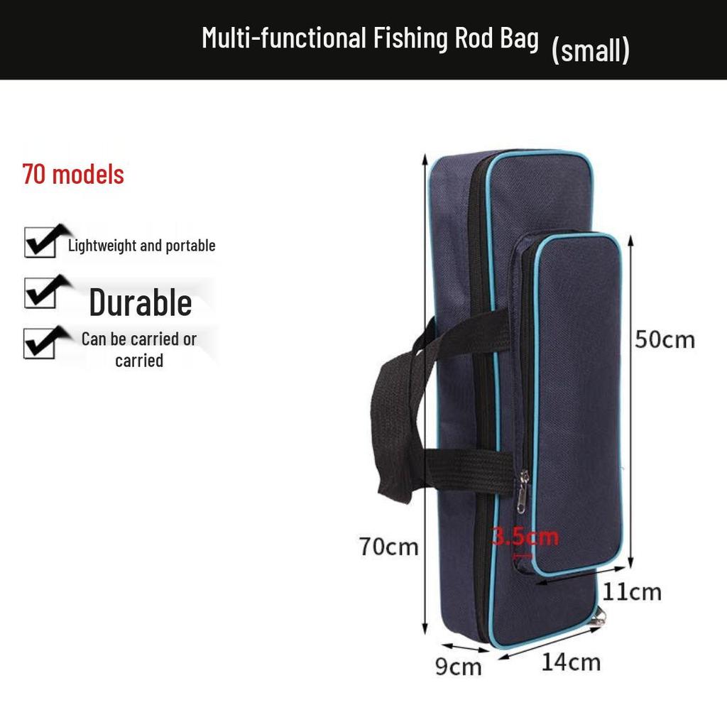 Compact Fishing Rod Storage Bag - 50/60/70/80cm Large Capacity Portable Fishing Gear Bag