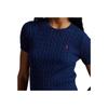 Polo Ralph Lauren Logo Slim Fit Rundhals Kurzarm Pullover Damenpullover Blau 100053222