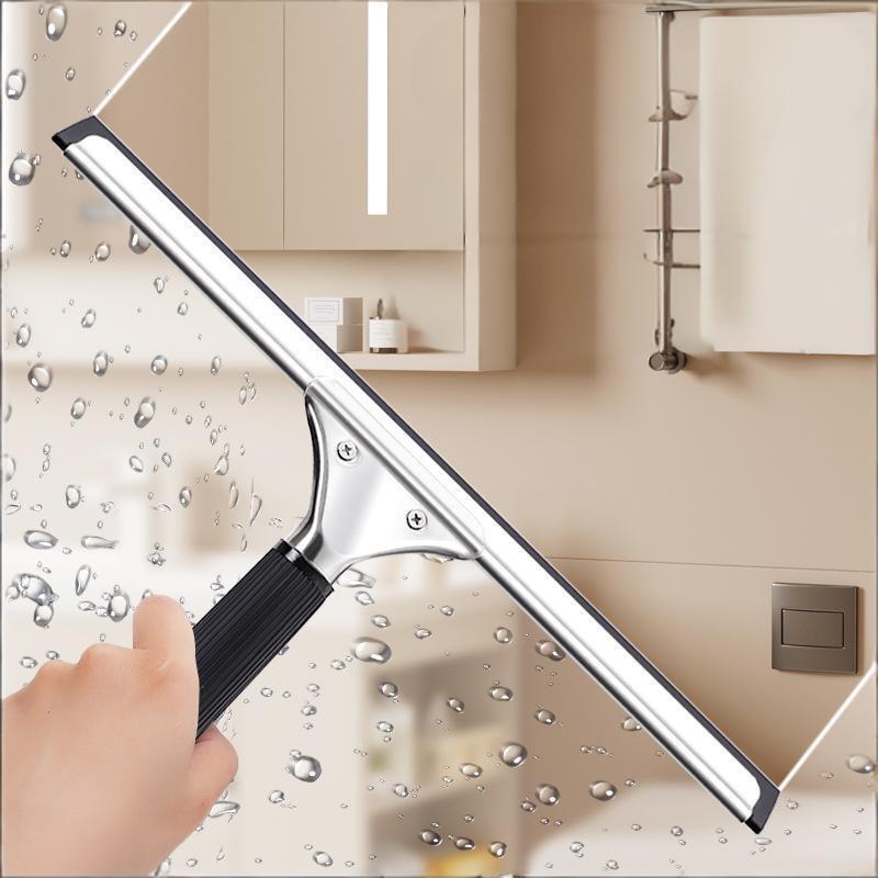 Stainless Steel Squeegee Non Slip Ergonomic Grip 1Pcs Streak Free for Shower Tile Wall Glass Door Window Car Exterior