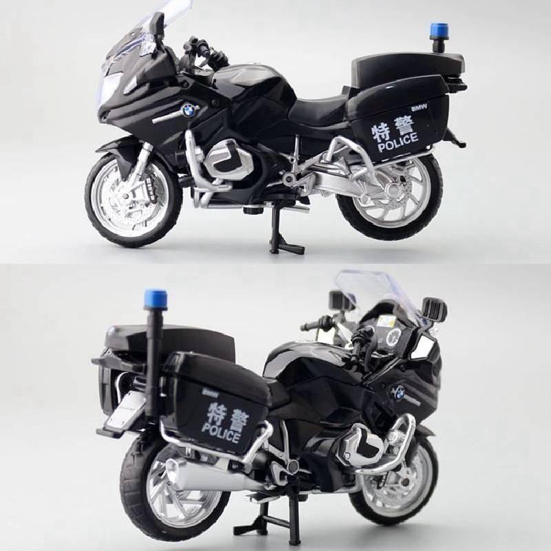 Special Alloy Simulation Police Motorcycle Model Toy For Play And Display