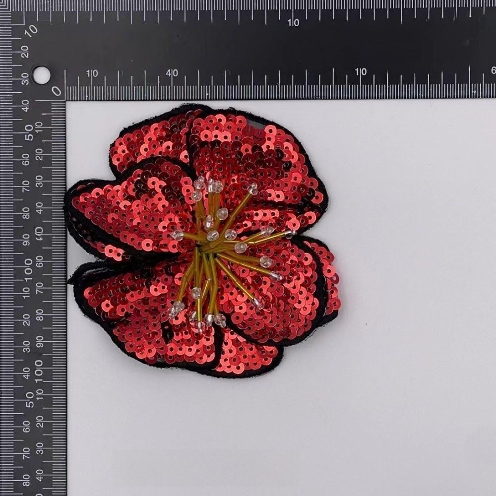 Colorful Sequins Sew On Patch Large Size Repair Hole Applique Flower Applique Auxiliary Material