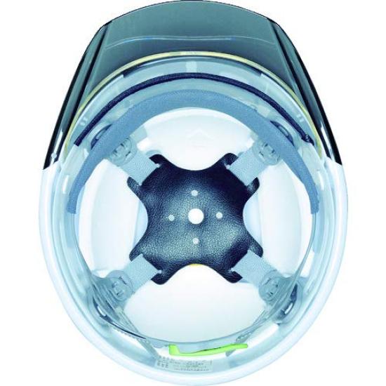 DIC Plastic Helmet with Transparent Protective Shield and Styrofoam Liner Vents, Visor, Face, SYA-CSV-SFE-K9A-A-SBL-S
