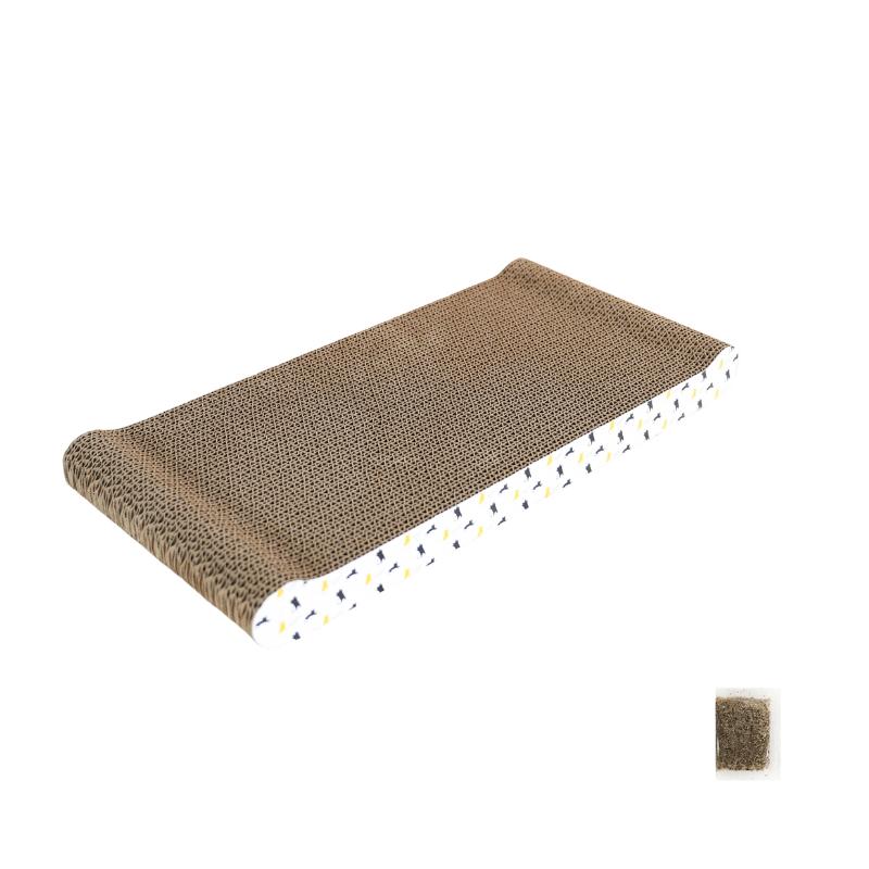 Cat Scratching Board Cardboard Cat Scratching Mat Box for Indoor Cats Scratching Bed Reversible Durable with Catnip