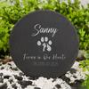 Personalized Pet Memorial Gift Custom Pet Memorial Garden Stone Slate Engraved Garden Slate with Dog Name Dog Loss Gifts